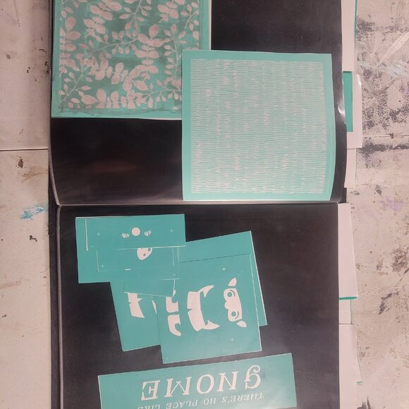 Bundle 1 ~ Reusable Silk Screen Stencils ~ 18 x 15 Binder ~ Farmhouse, Gnomes - Picture 9 of 16